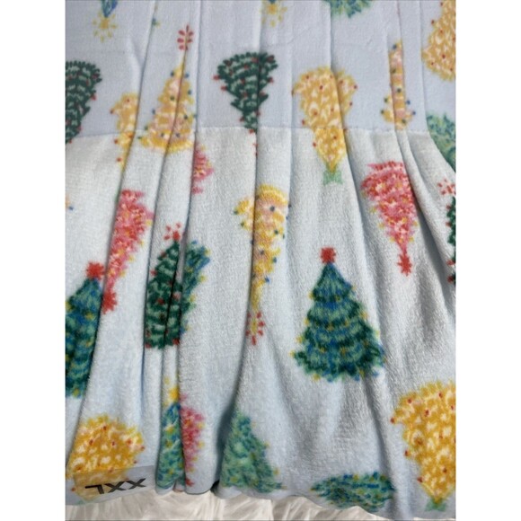 Cuddl Duds Fleece Pajama Set Women's Size 2XL V Neck Chirstmas Tree Multicolor - Picture 6 of 6